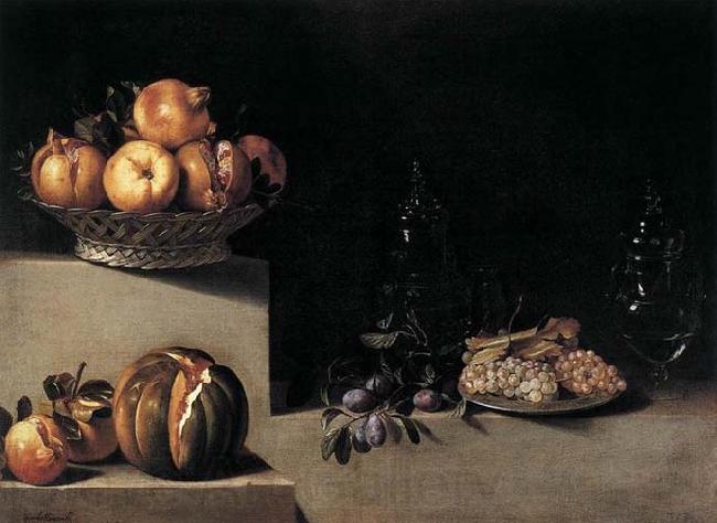 HAMEN, Juan van der Still-Life with Fruit and Glassware France oil painting art
